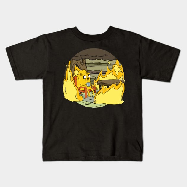 Adventure Time - This is fine! Kids T-Shirt by gseignemartin